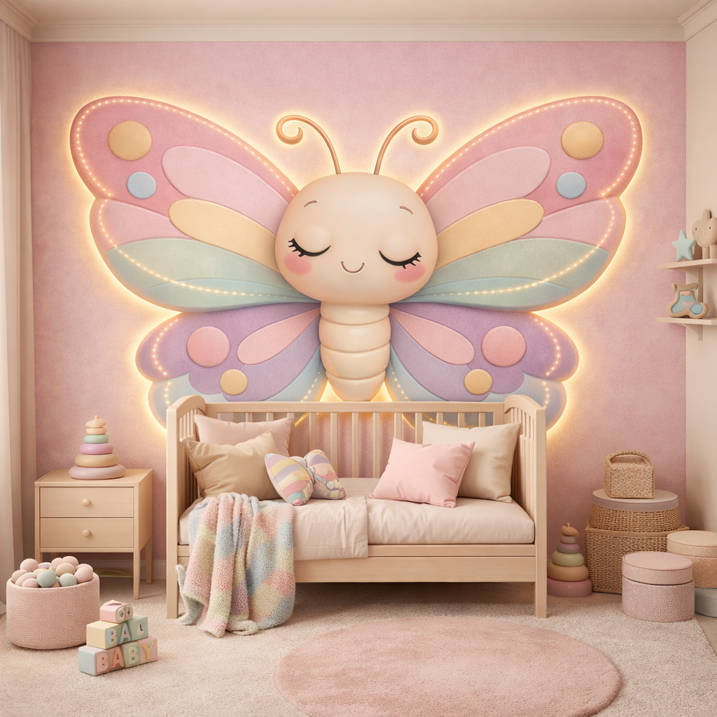 Pastel Butterfly Glow Wallpaper