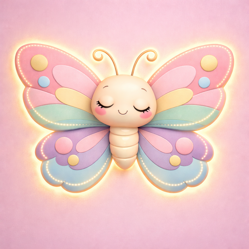 Pastel Butterfly Glow Wallpaper