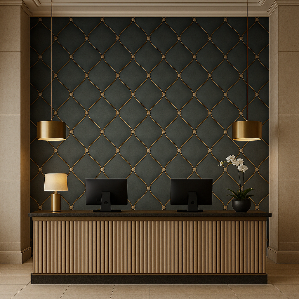 Gold Trellis Wallpaper