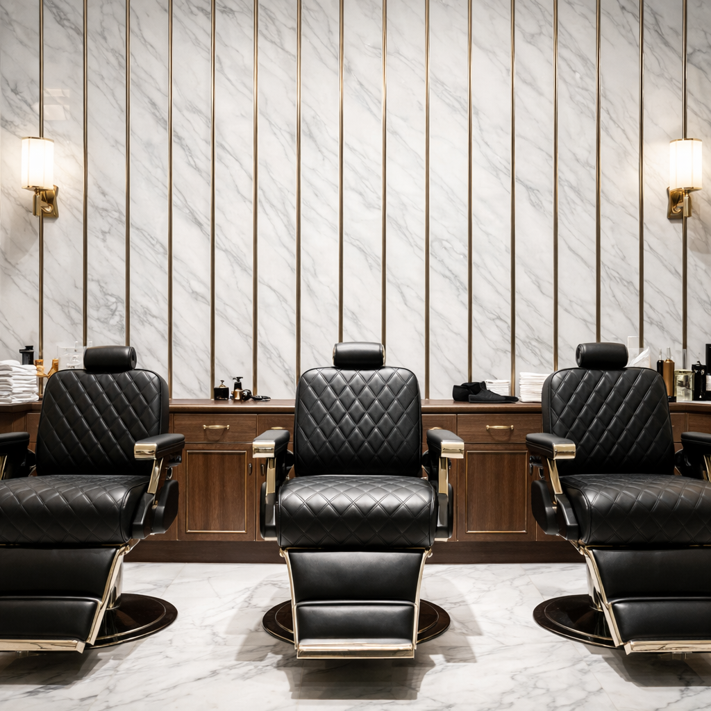 Refined Marble Slat Wallpaper