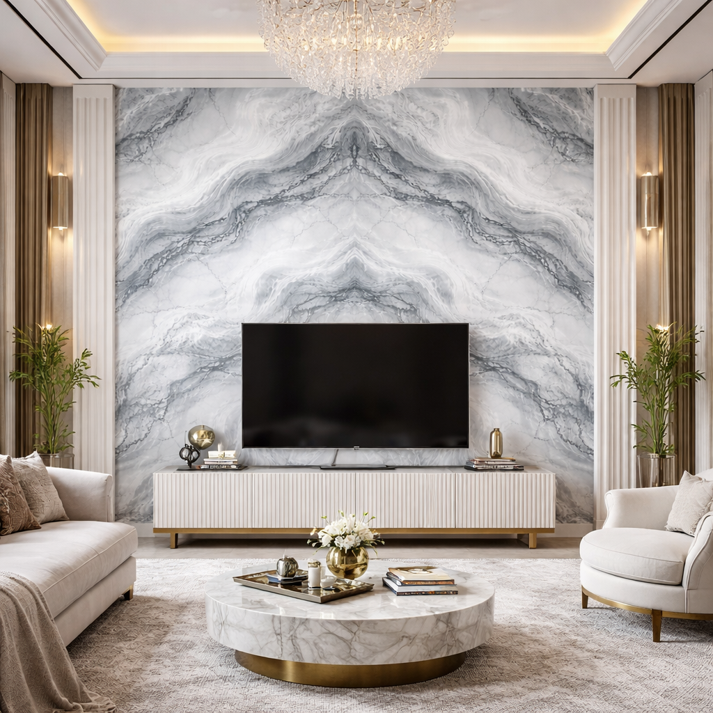 Glacial Marble Wallpaper