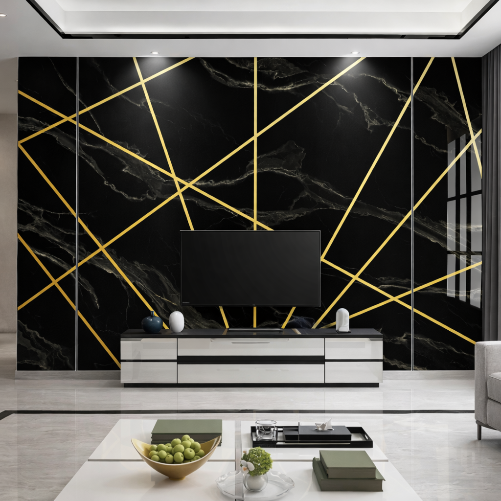 Obsidian Geometry Wallpaper