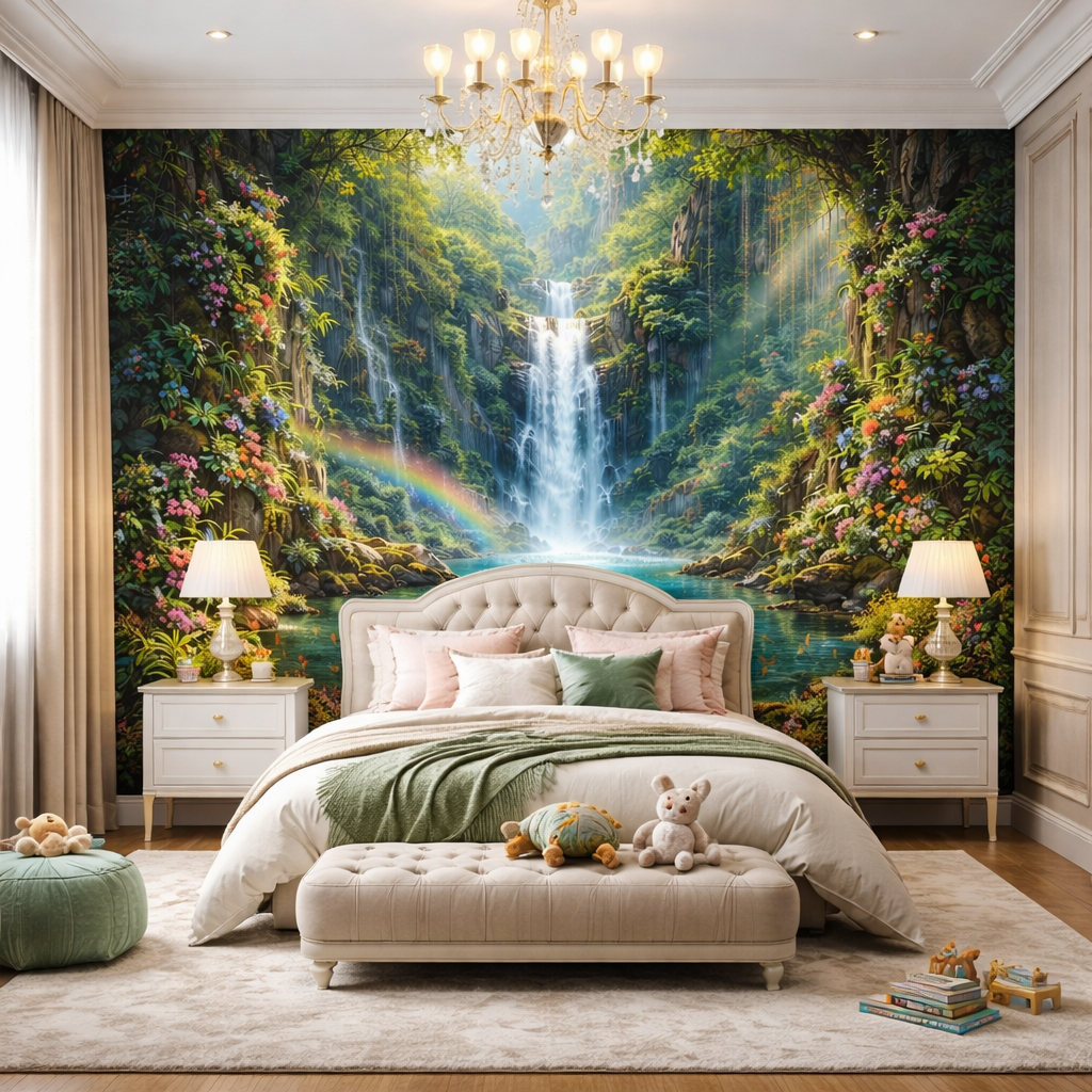 Waterfall Dreamscape Wallpaper