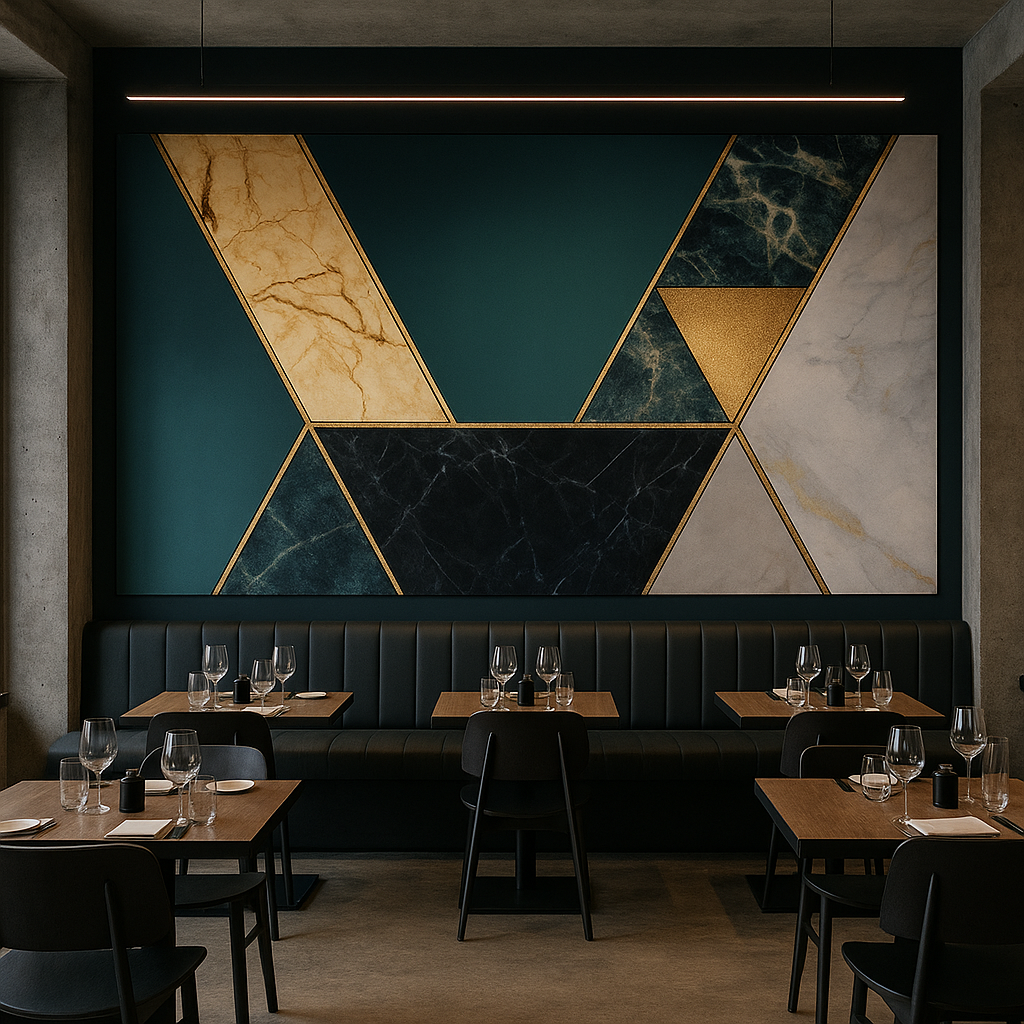 Emerald Noir Marble Wallpaper