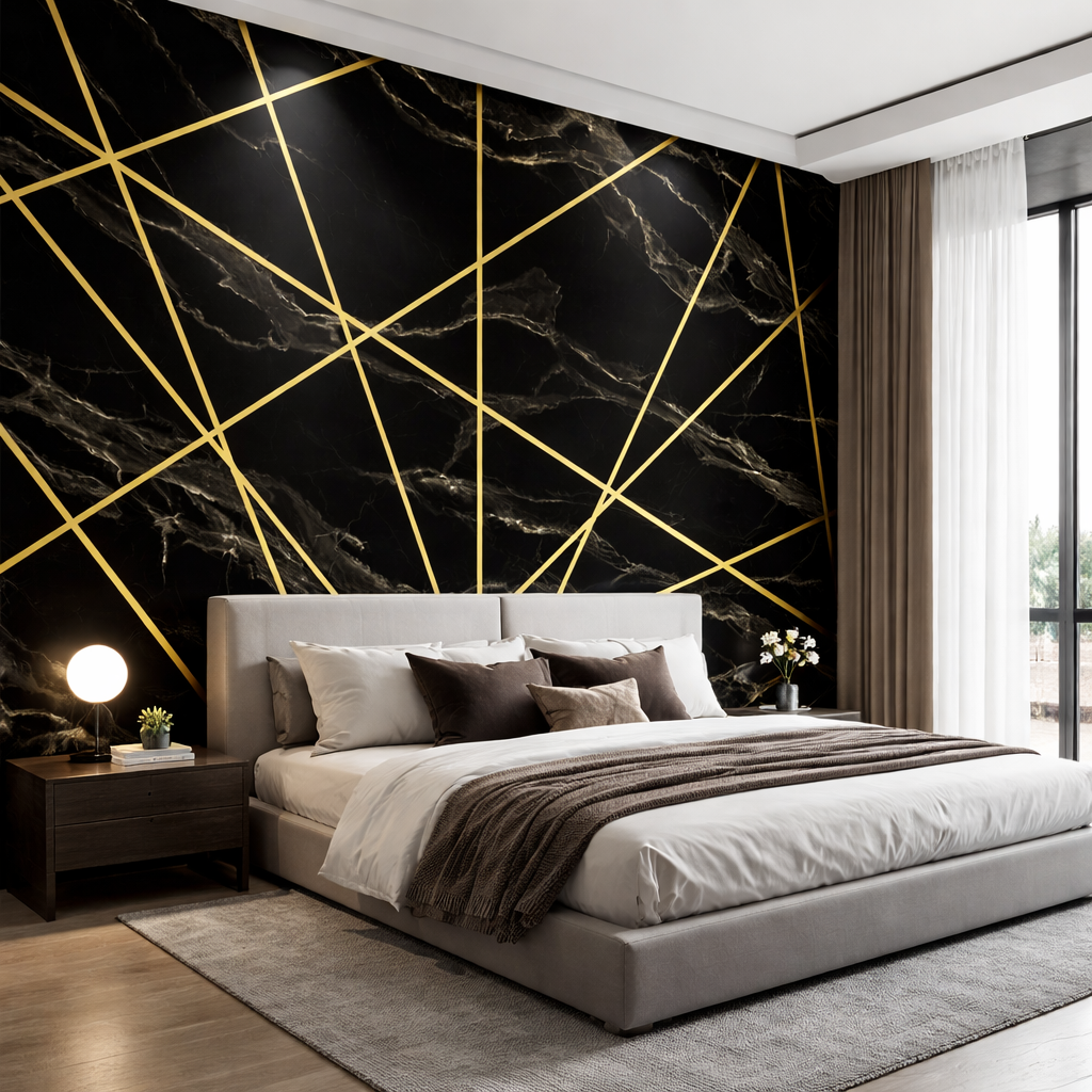 Obsidian Geometry Wallpaper