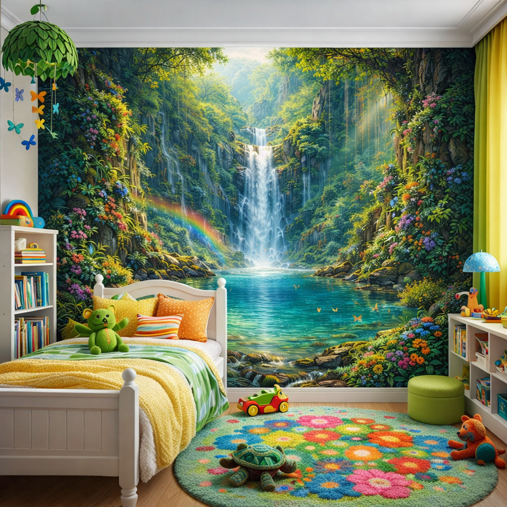 Waterfall Dreamscape Wallpaper