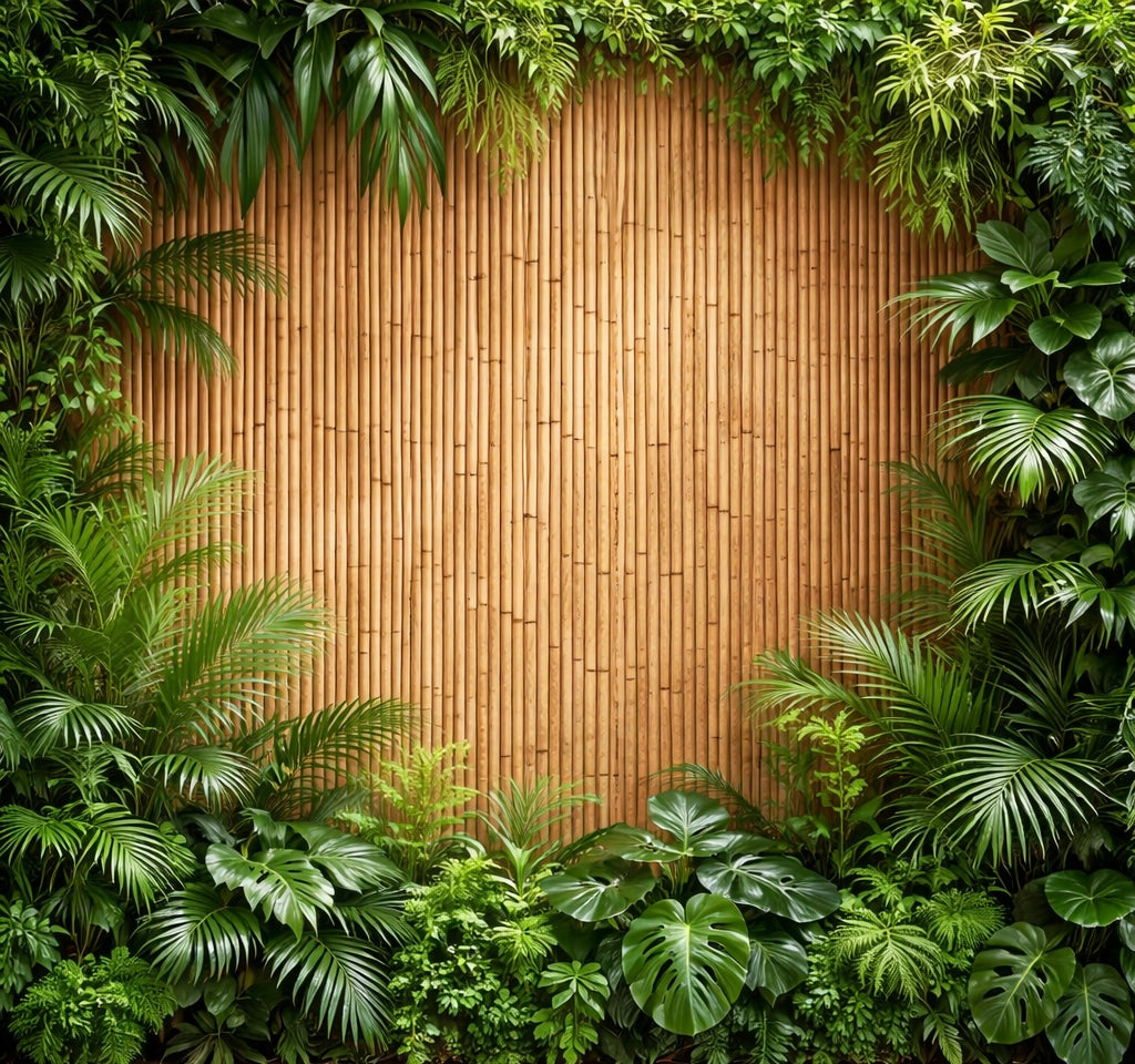 Tropical Bamboo Oasis Wallpaper