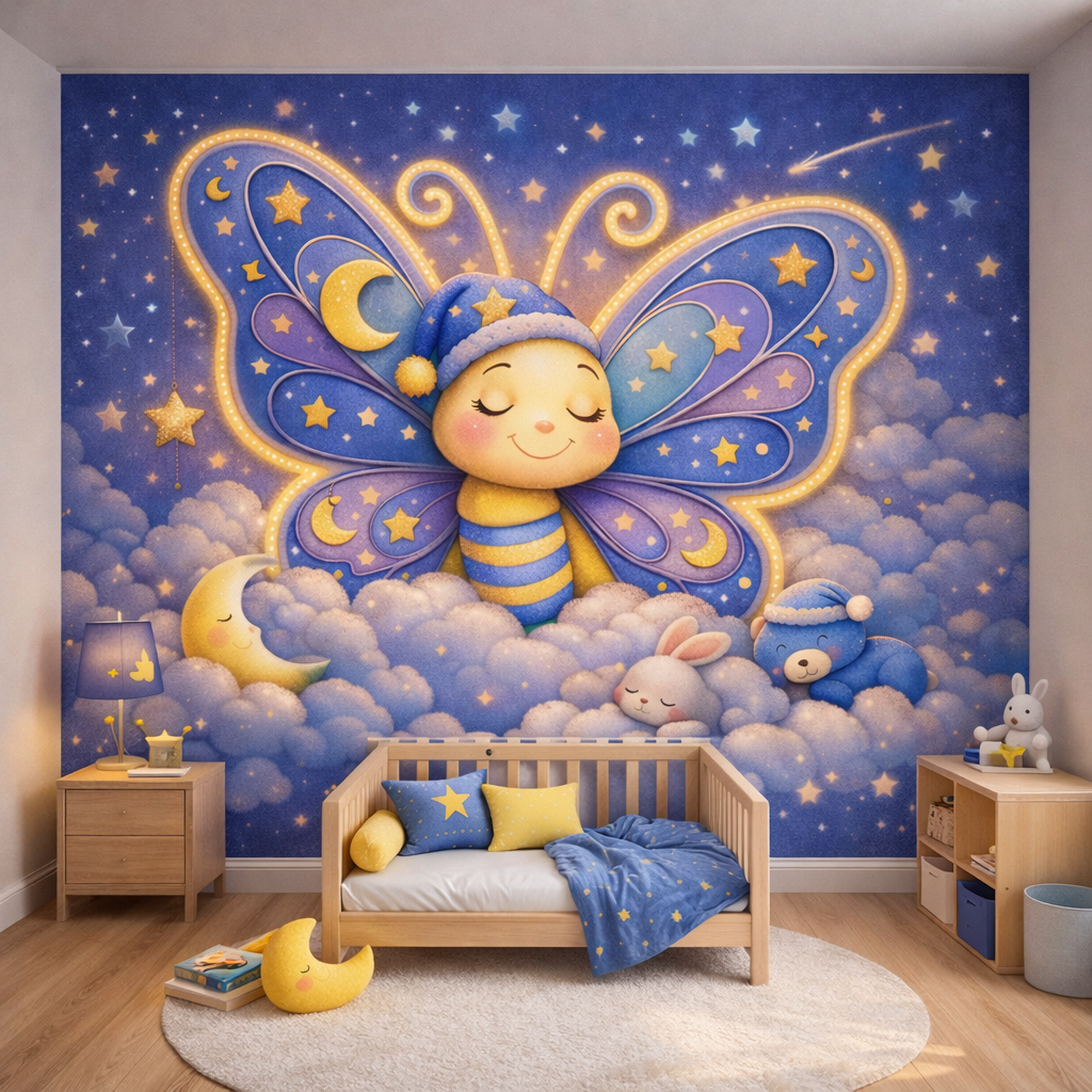 Moonlit Butterfly Wallpaper