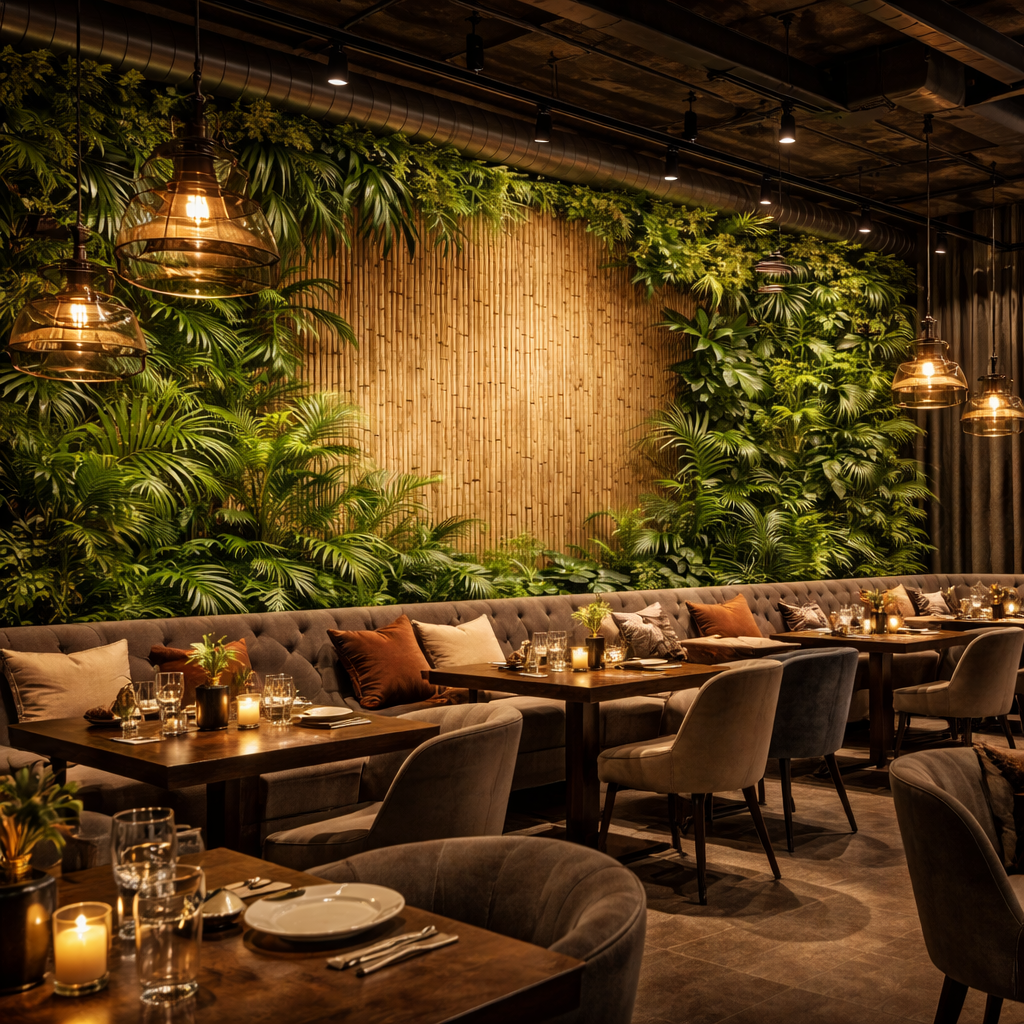 Tropical Bamboo Oasis Wallpaper