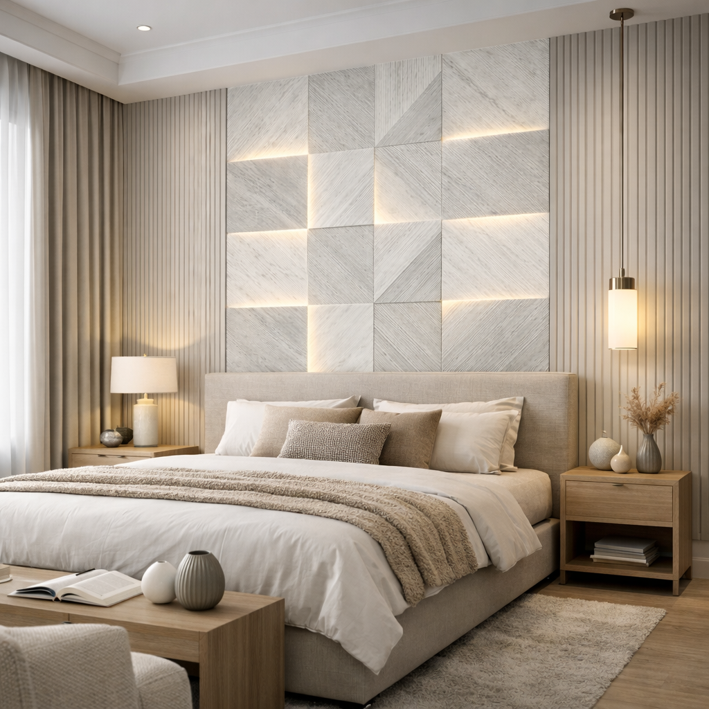 Luxe Linear Marble Wallpaper