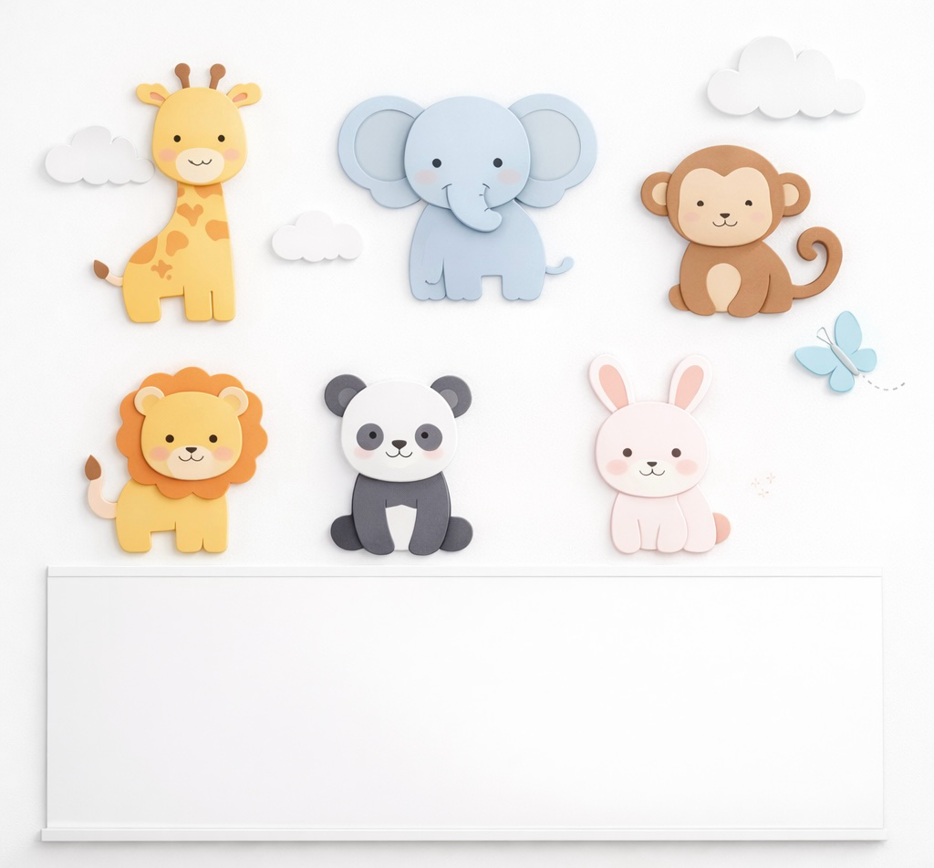 Wipeable Safari Friends Wallpaper