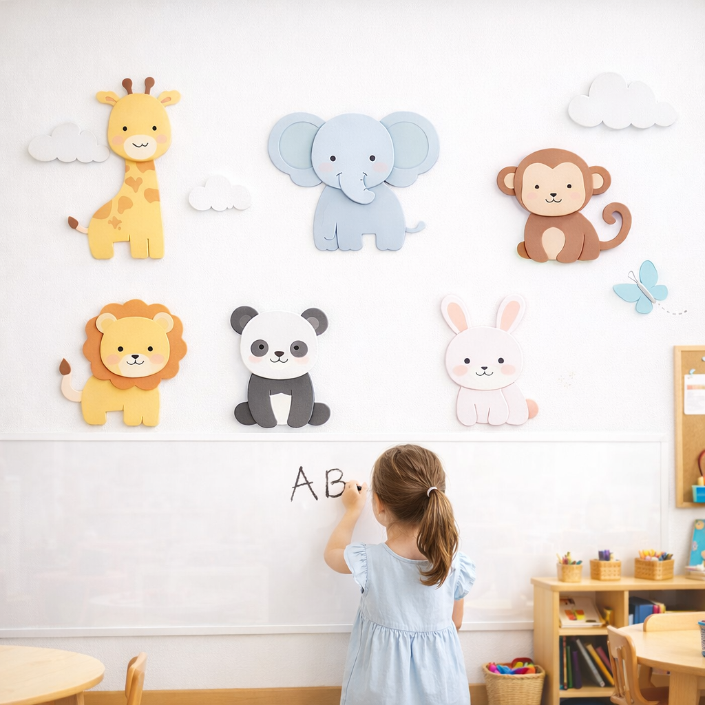 Wipeable Safari Friends Wallpaper