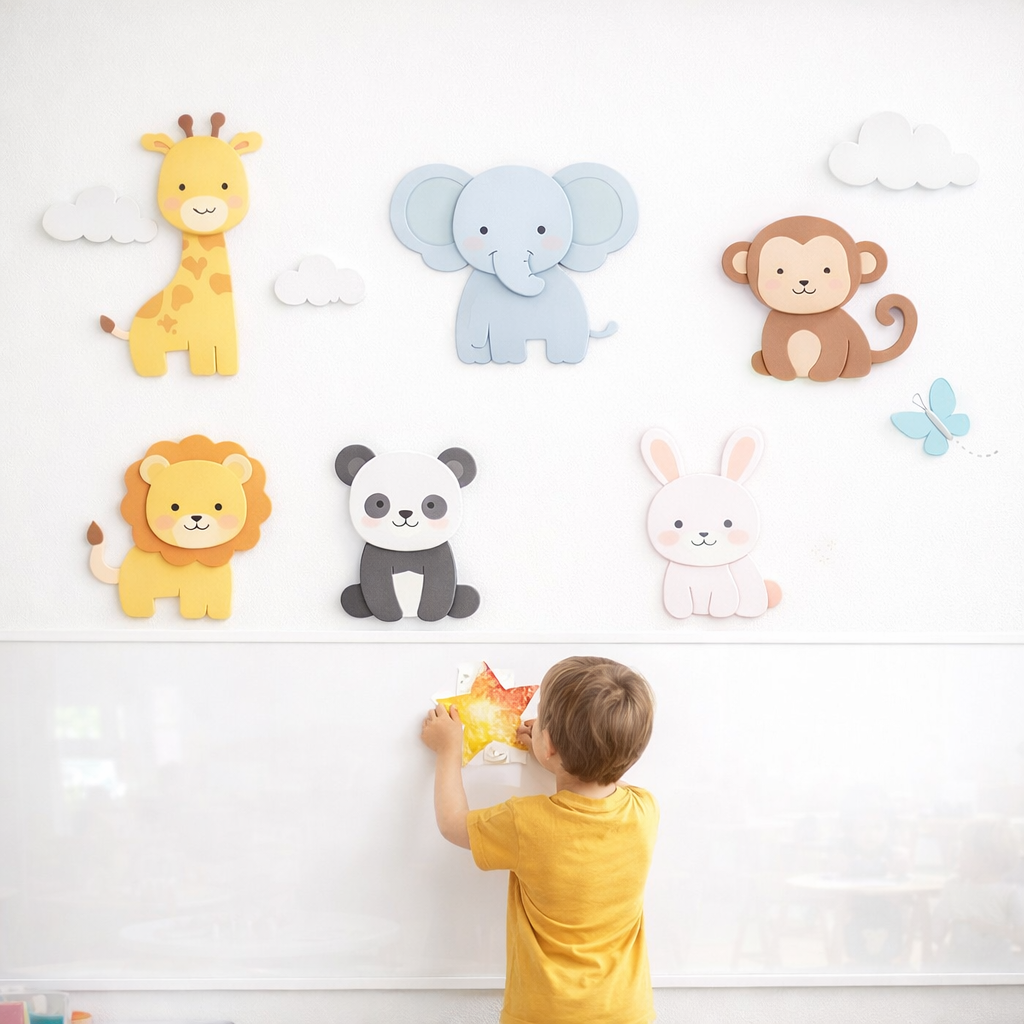 Wipeable Safari Friends Wallpaper