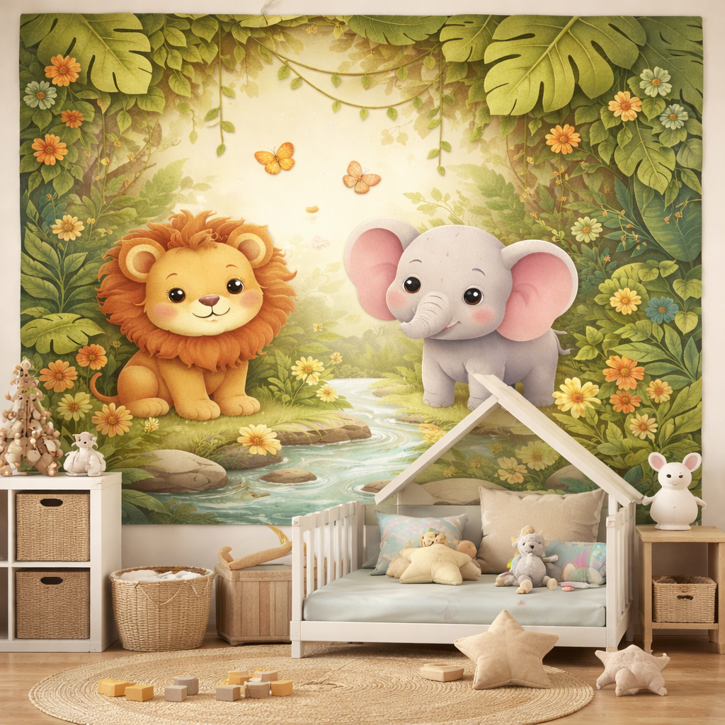 Jungle Pals Wallpaper