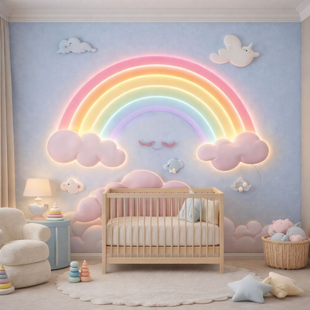 Pastel Rainbow Cloud Wallpaper