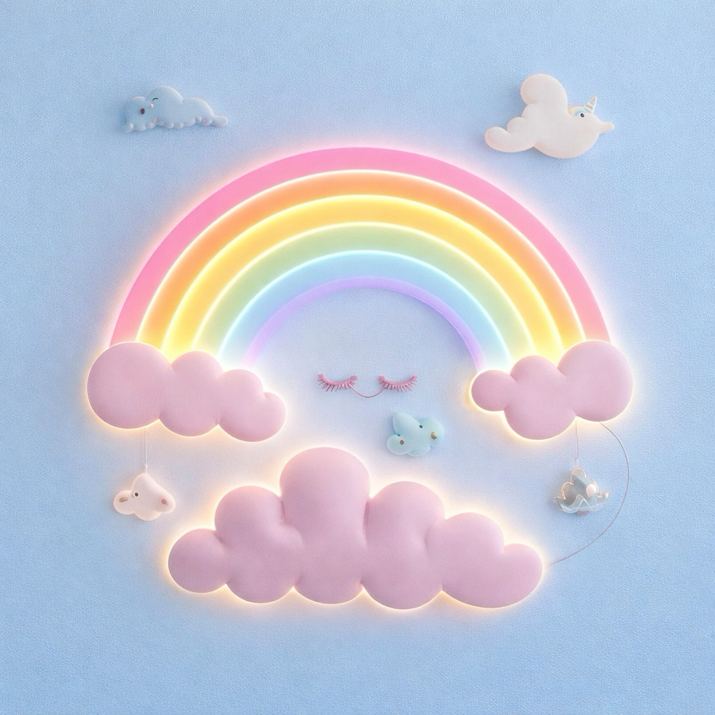 Pastel Rainbow Cloud Wallpaper