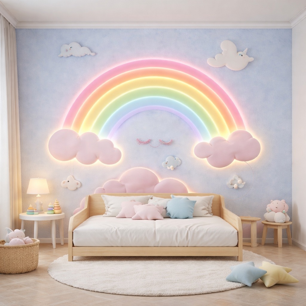 Pastel Rainbow Cloud Wallpaper