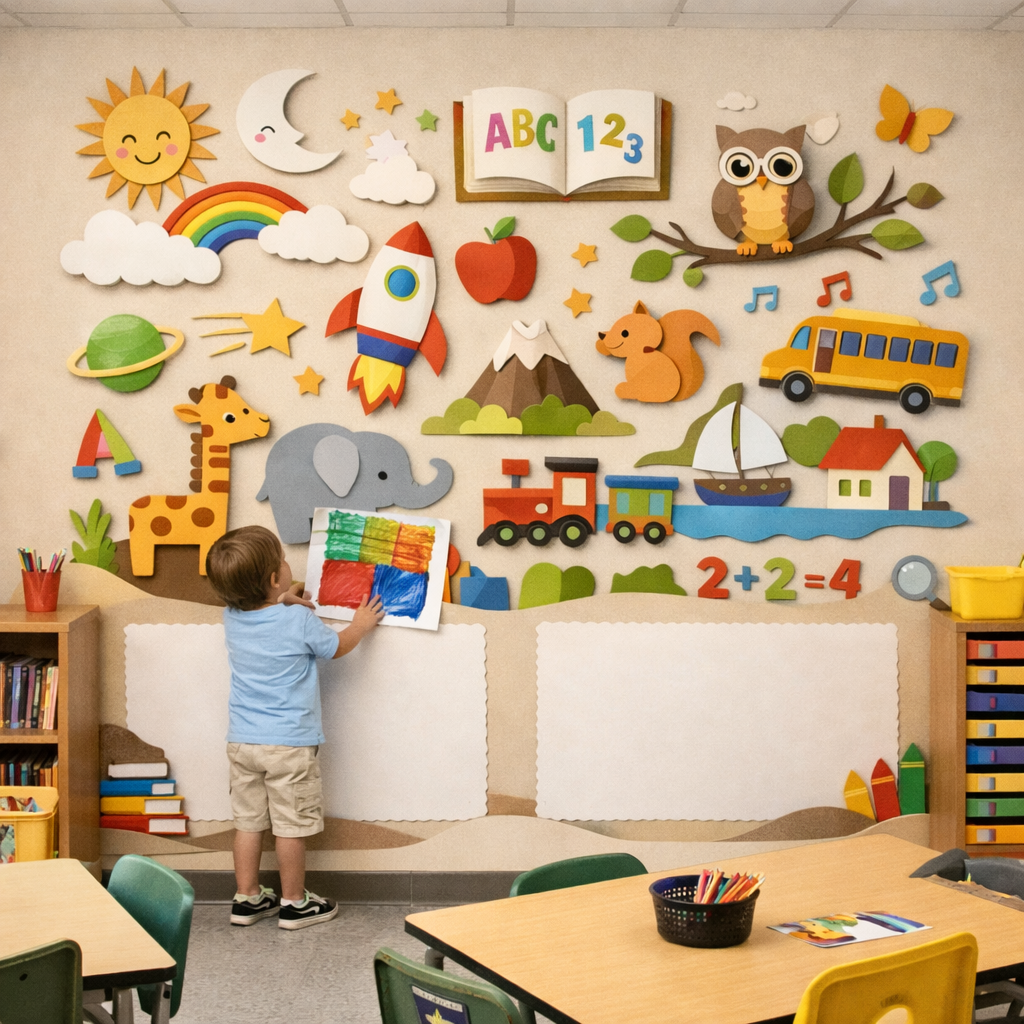 Wipeable Little Explorers Wallpaper