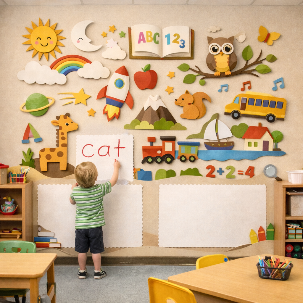 Wipeable Little Explorers Wallpaper