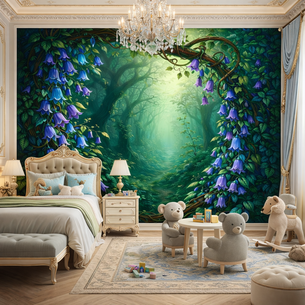 Bluebell Forest Wallpaper