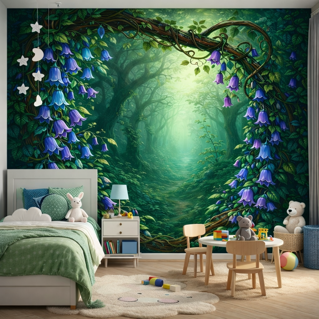 Bluebell Forest Wallpaper