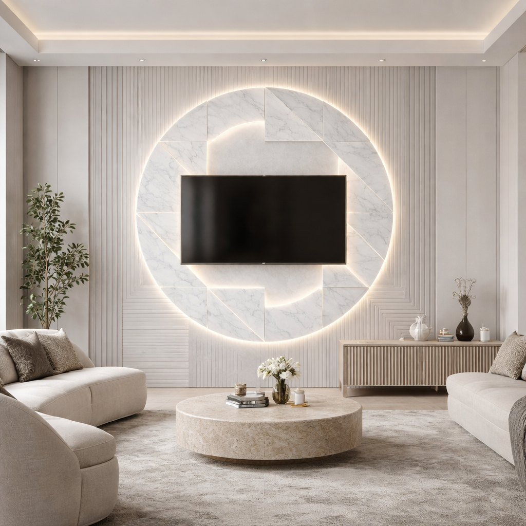 Marble Halo Wallpaper