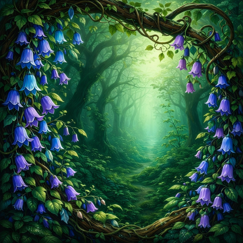 Bluebell Forest Wallpaper