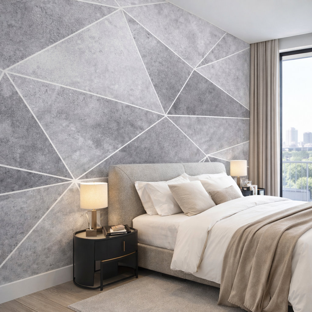 Geo Concrete Wallpaper