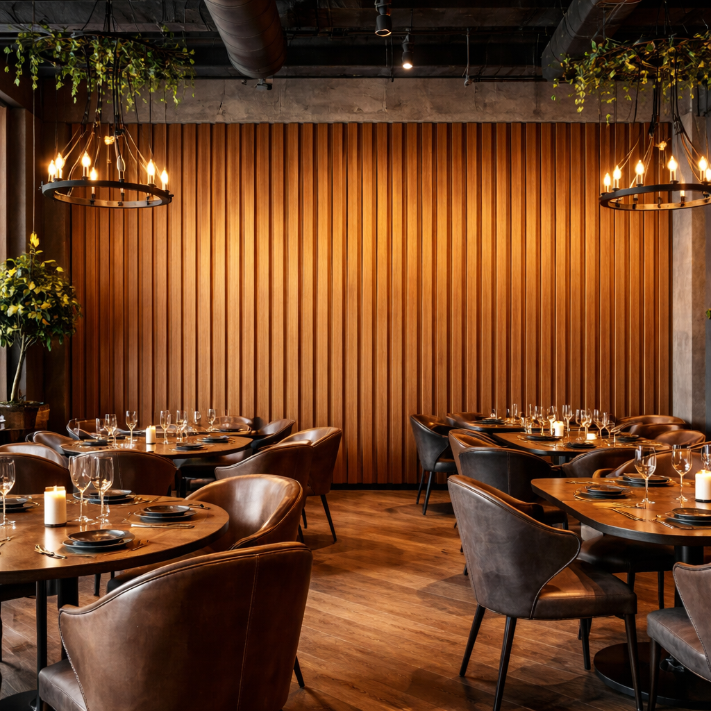 Vertical Wood Slats Wallpaper