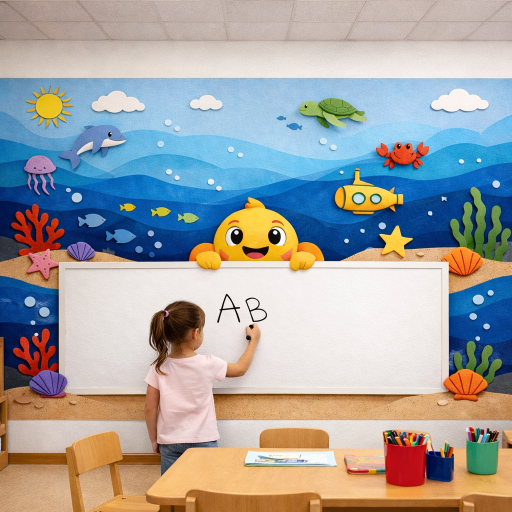 Wipeable Ocean Wall Wallpaper