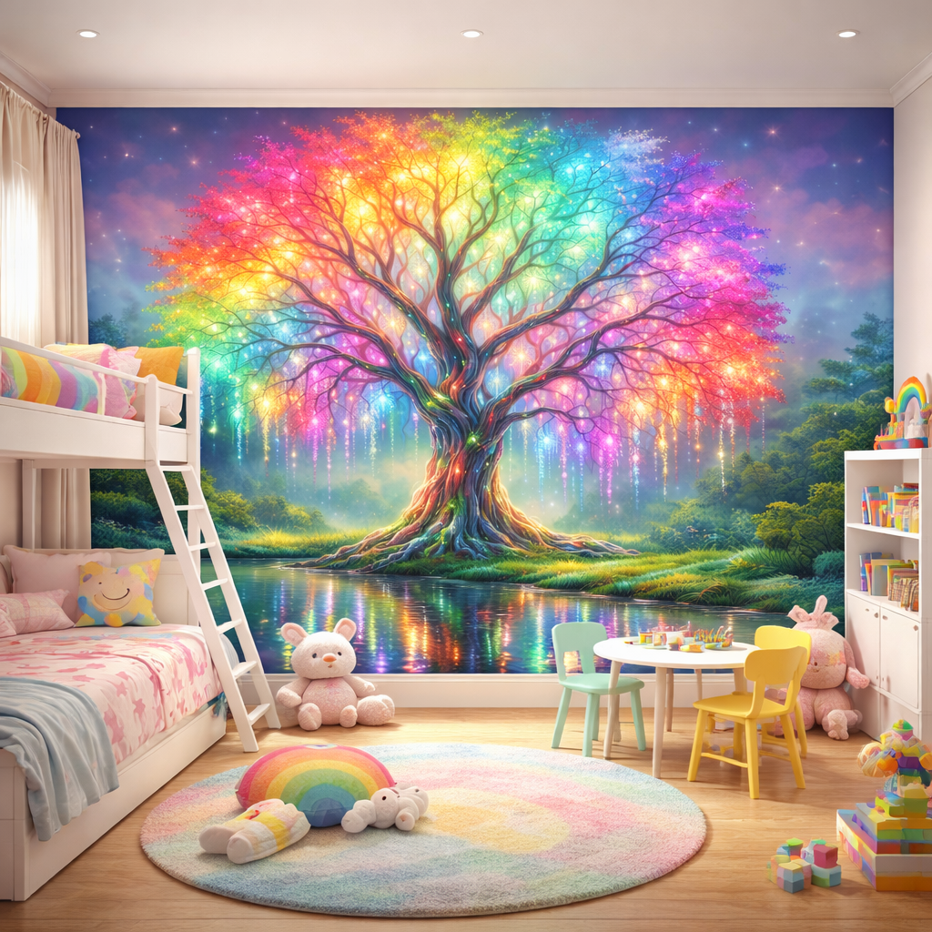Rainbow Tree Wallpaper