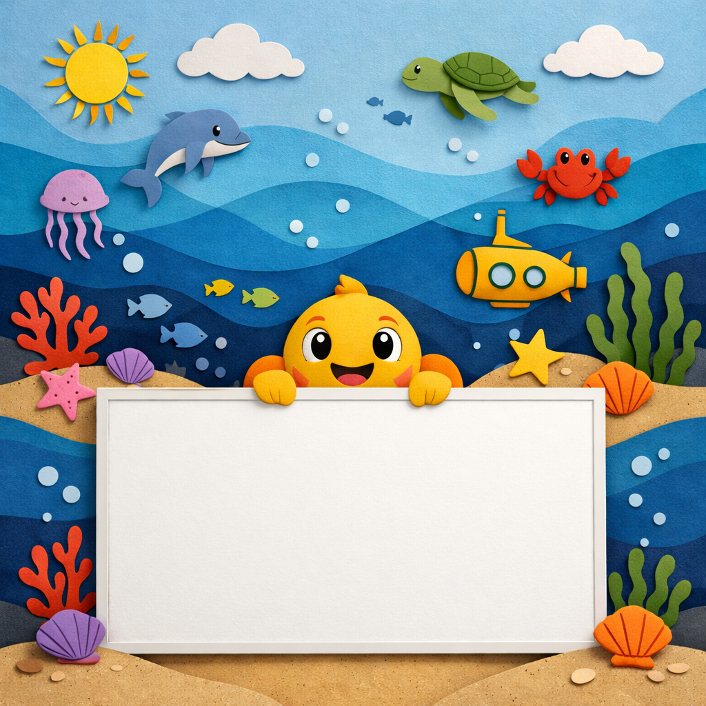 Wipeable Ocean Wall Wallpaper