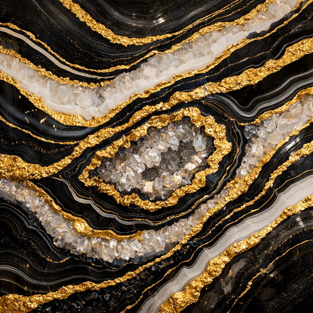Gilded Onyx Luxe Wallpaper