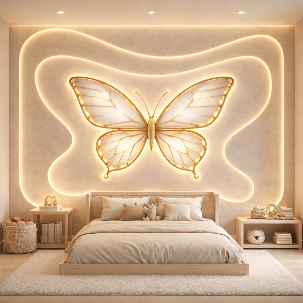 Luminous Butterfly Wallpaper