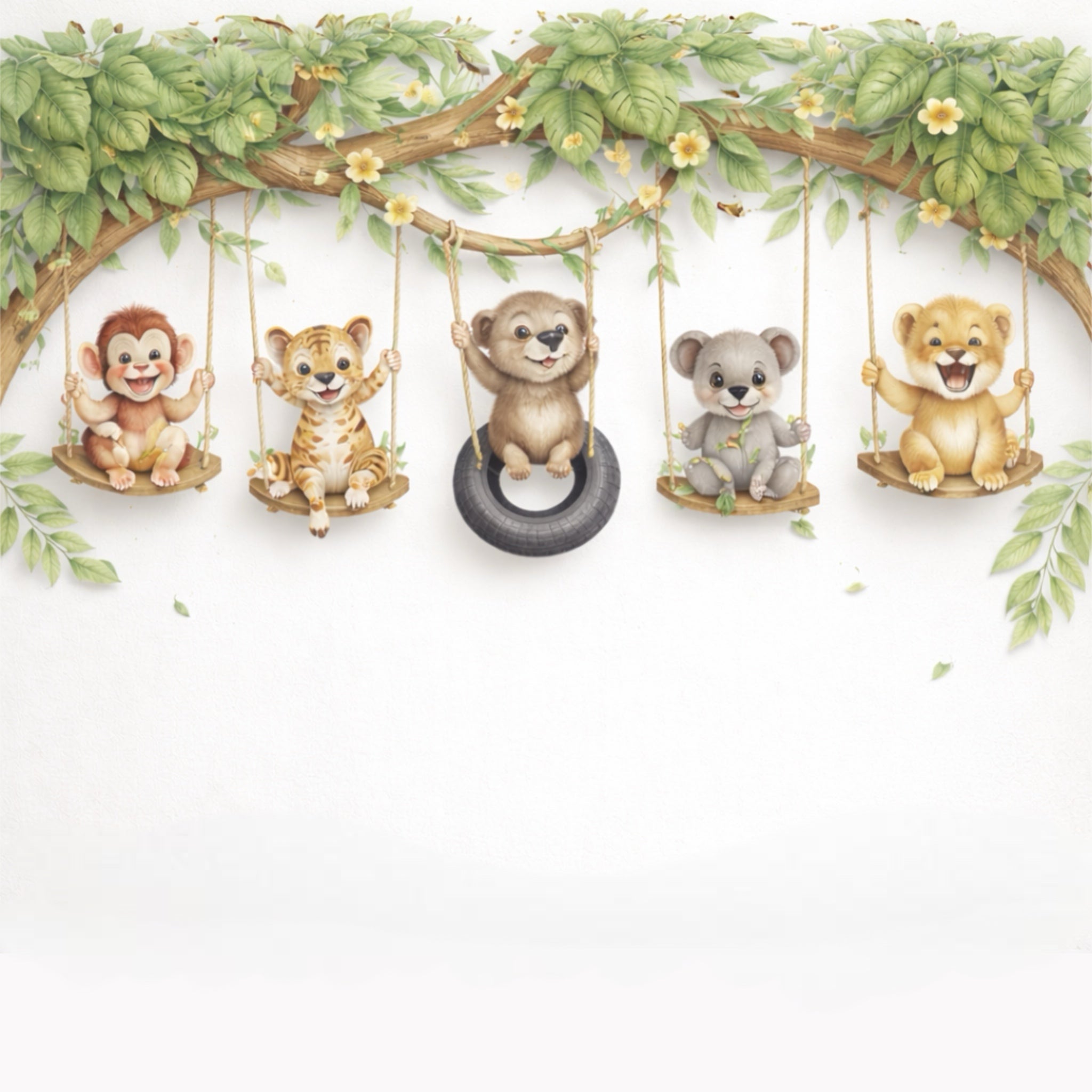 Swinging Wildlife Wallpaper