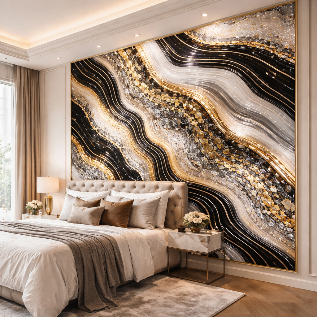 Obsidian Gold Wallpaper