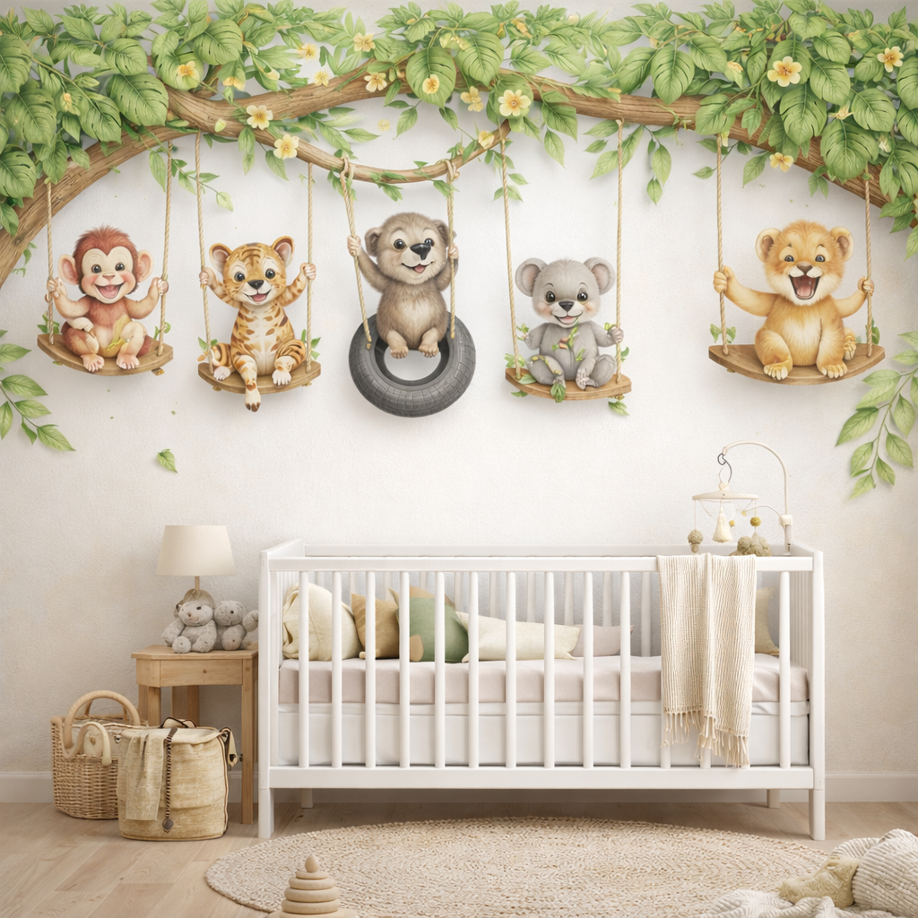 Swinging Wildlife Wallpaper