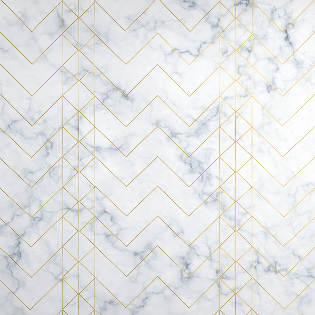 Scandi Gold Lines Wallpaper