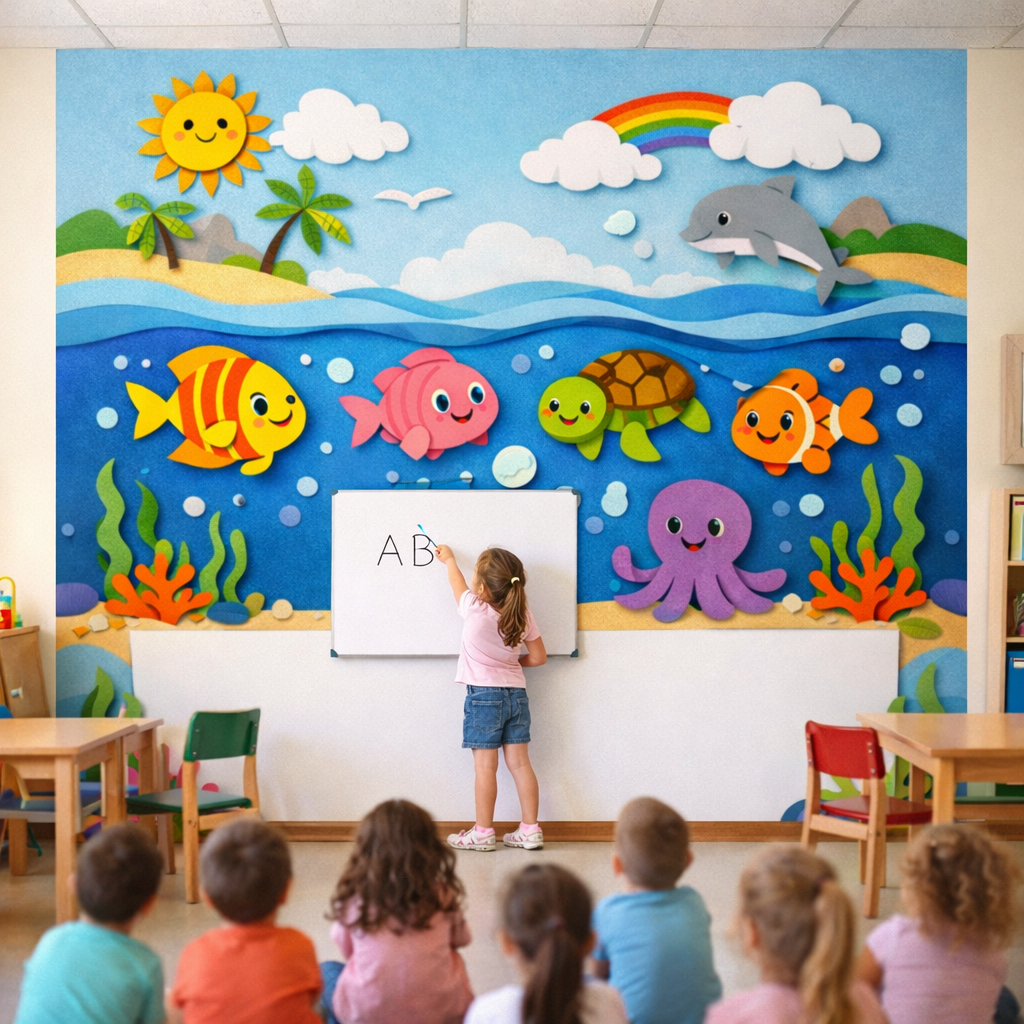 Wipeable Ocean Joy Wallpaper