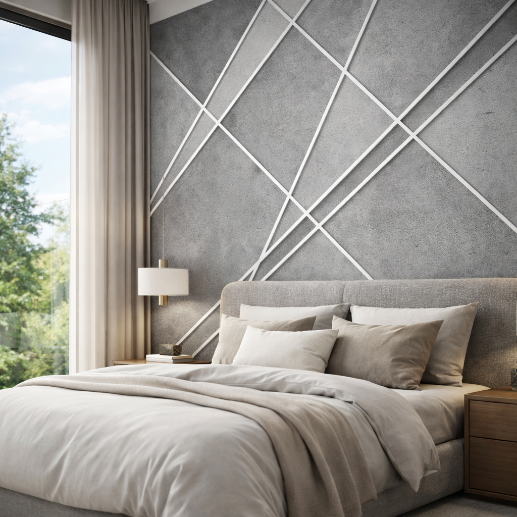 Intersect Concrete Wallpaper