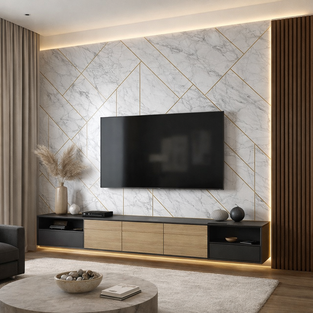 Gilded Marble Wallpaper