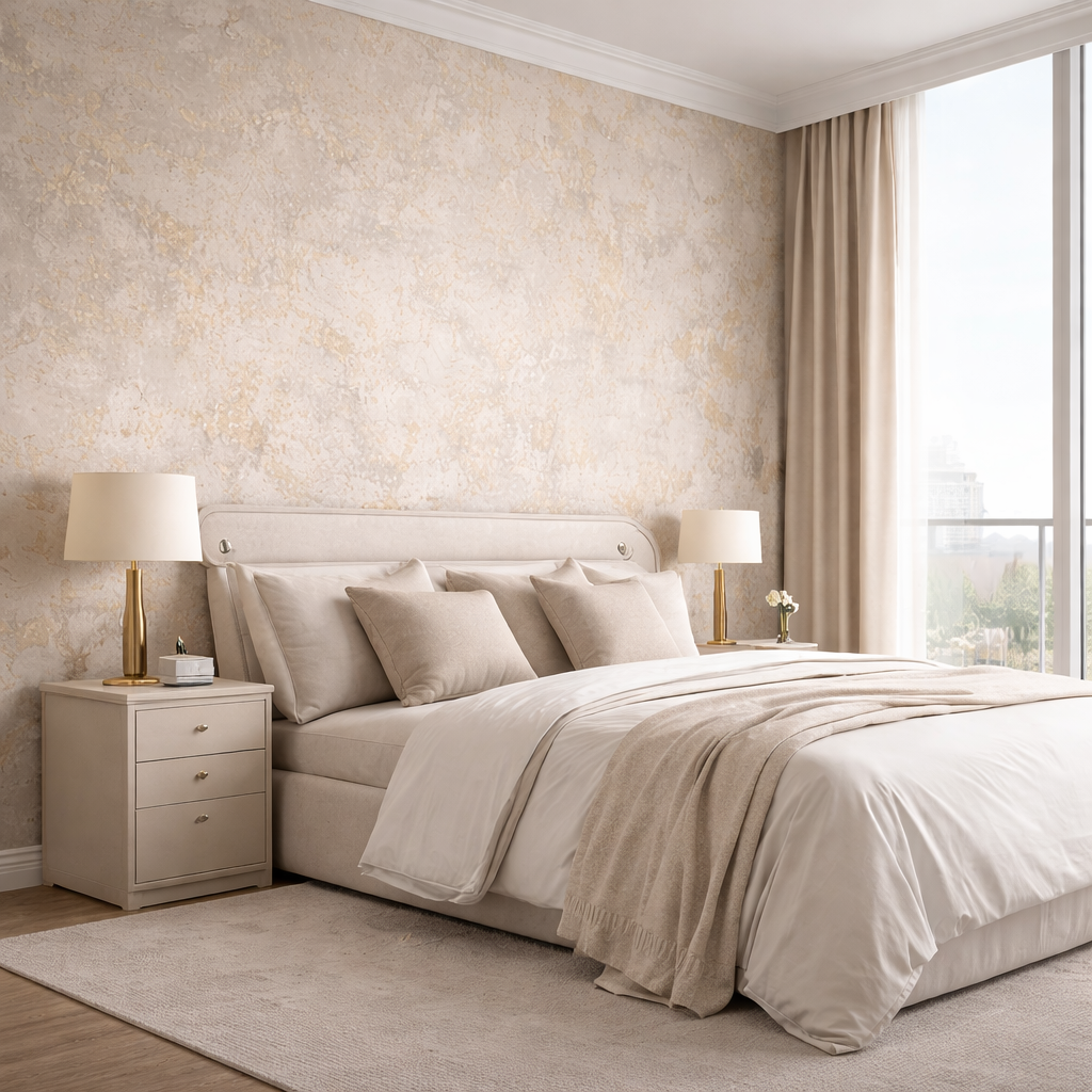 Gilded Stone Wallpaper