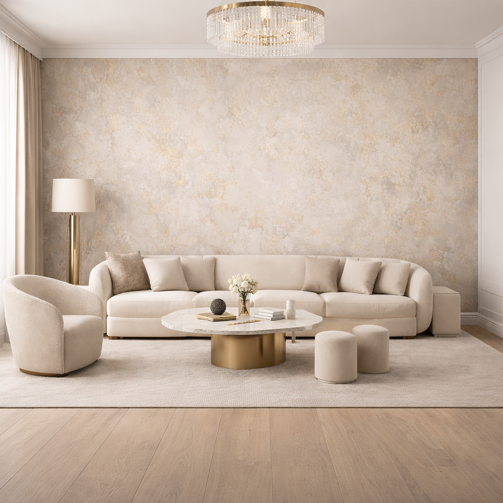 Gilded Stone Wallpaper