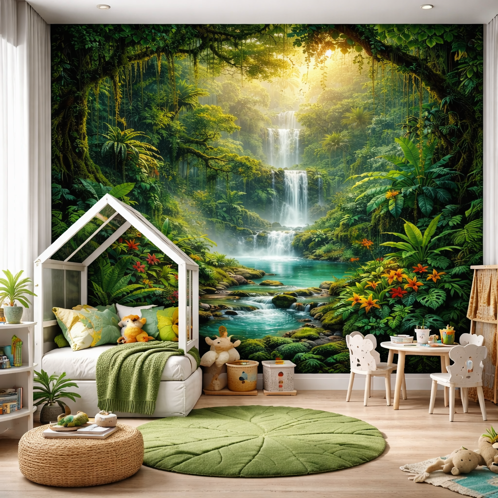 Rainforest Waterfall Wallpaper