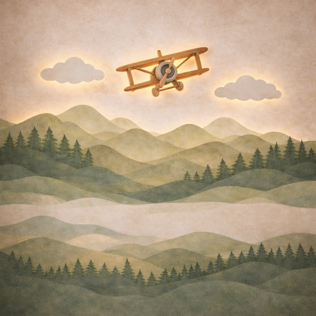 Vintage Adventure Skies Wallpaper