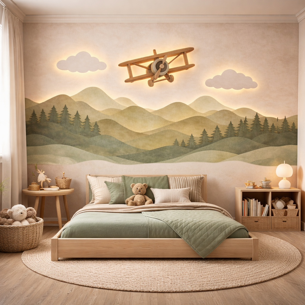 Vintage Adventure Skies Wallpaper