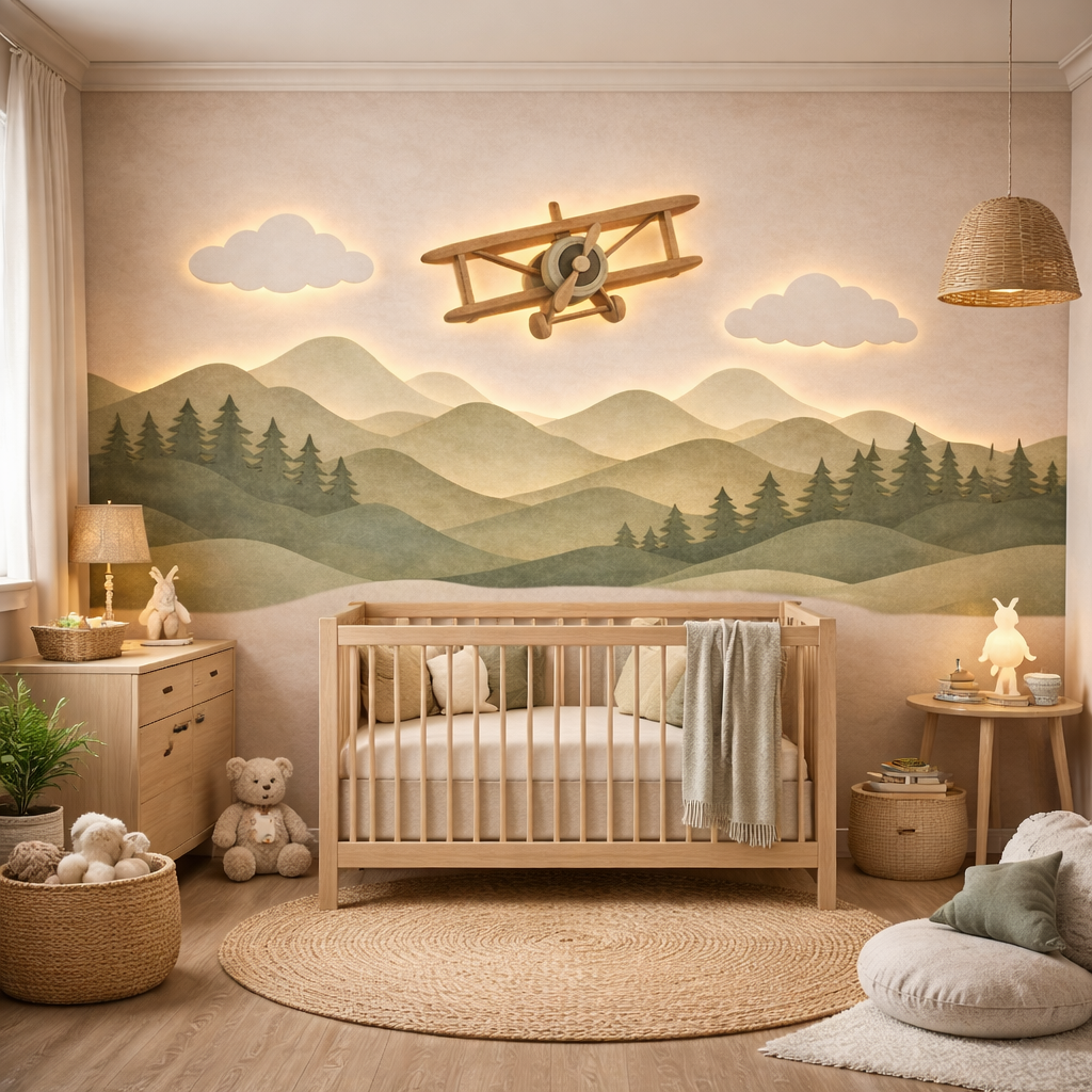 Vintage Adventure Skies Wallpaper