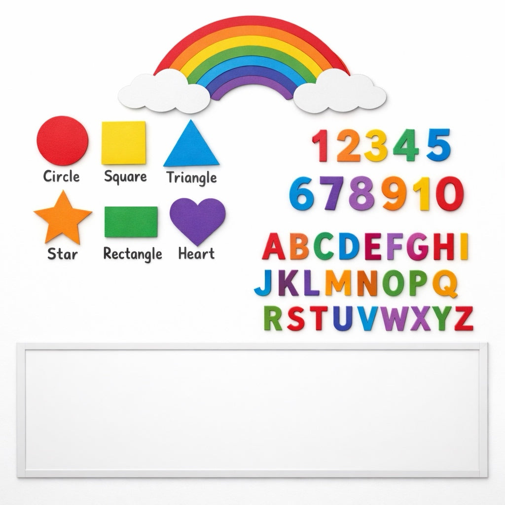 Wipeable Preschool Art Wallpaper