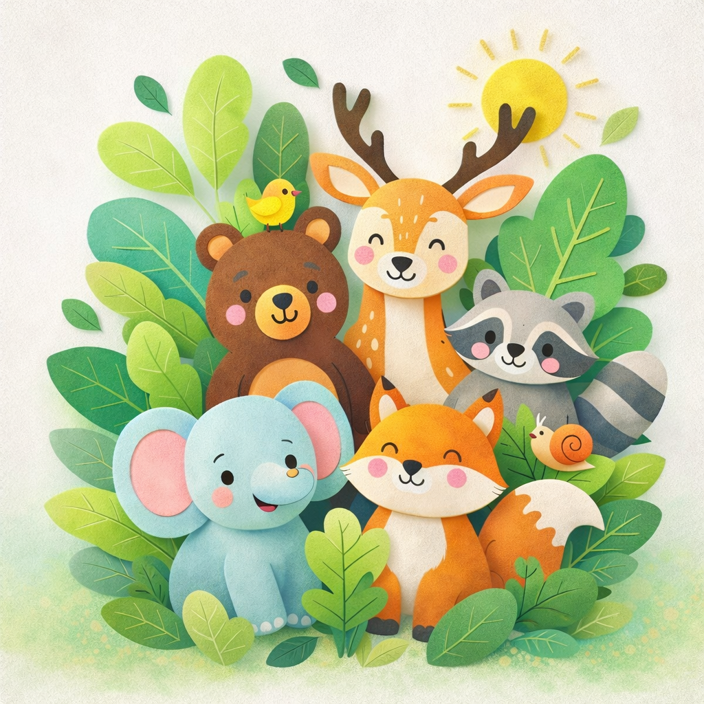 Woodland Friends Wallpaper