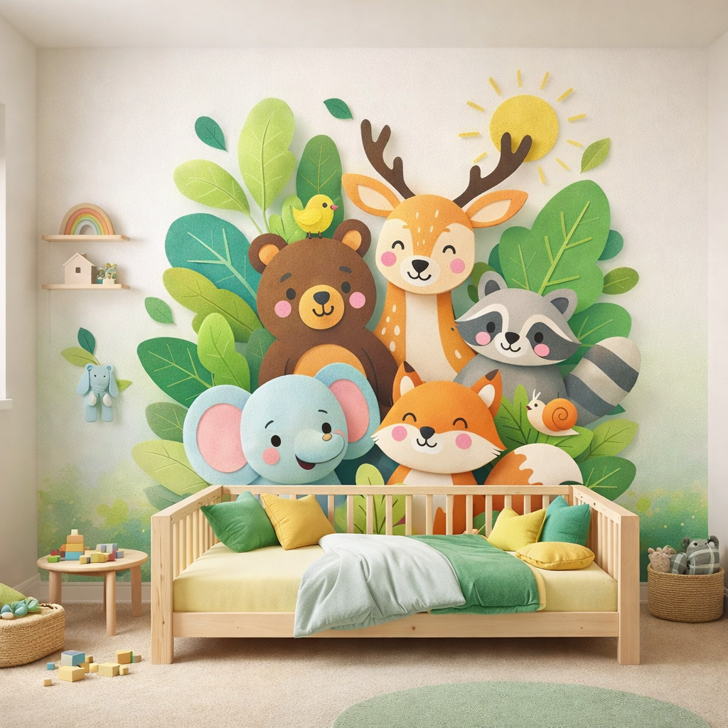 Woodland Friends Wallpaper